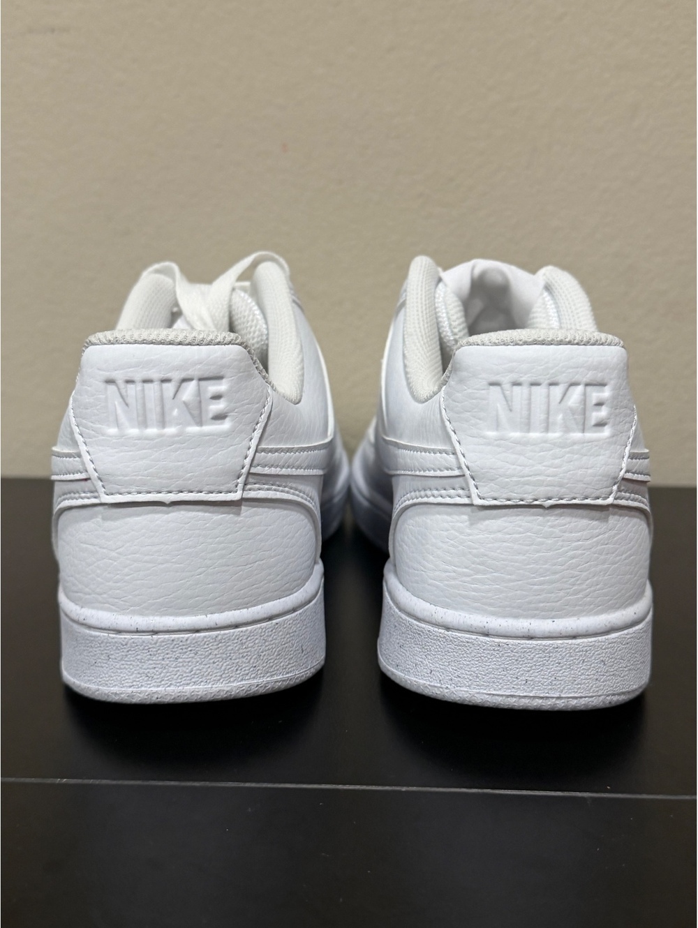 Size 9.5 - Nike Court Vision Low Next Nature “Triple White” - Picture 5 of 6